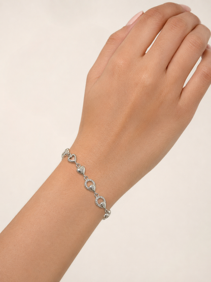 SOLIN DROP STERLING SILVER BRACELET
