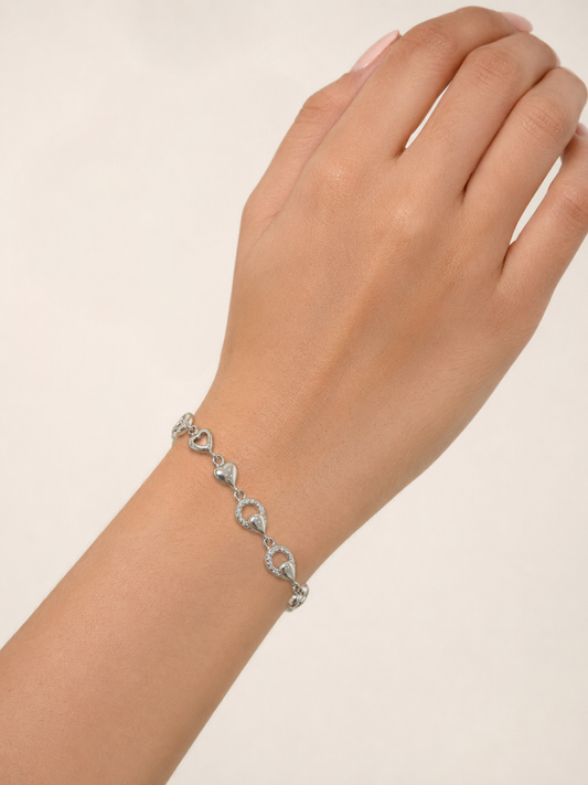 SOLIN DROP STERLING SILVER BRACELET