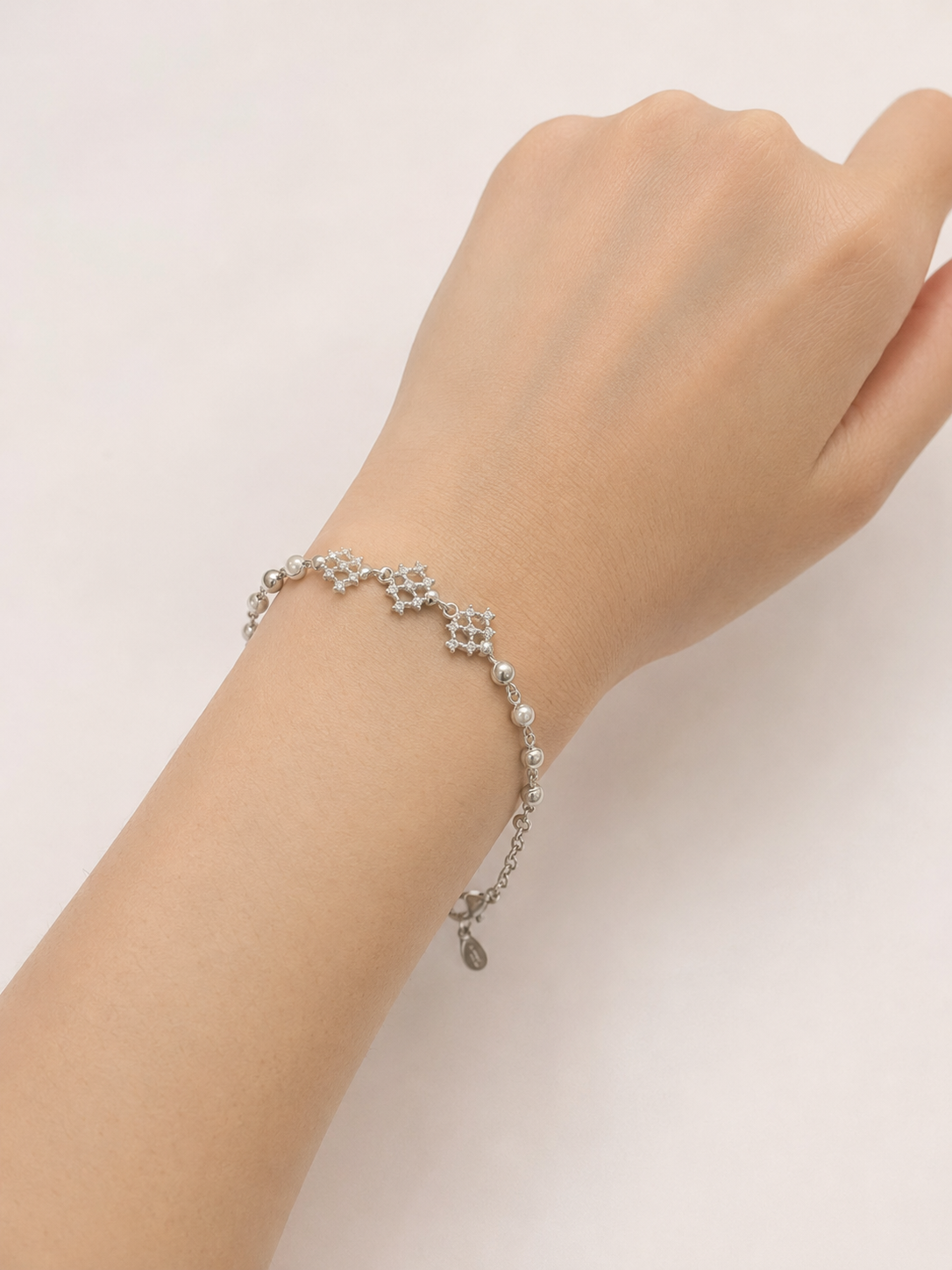 CELESTINE MESH 925 STERLING SILVER BRACELET