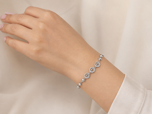 CHAKRA LOBVE 925 STERLING SILVER BRACELET