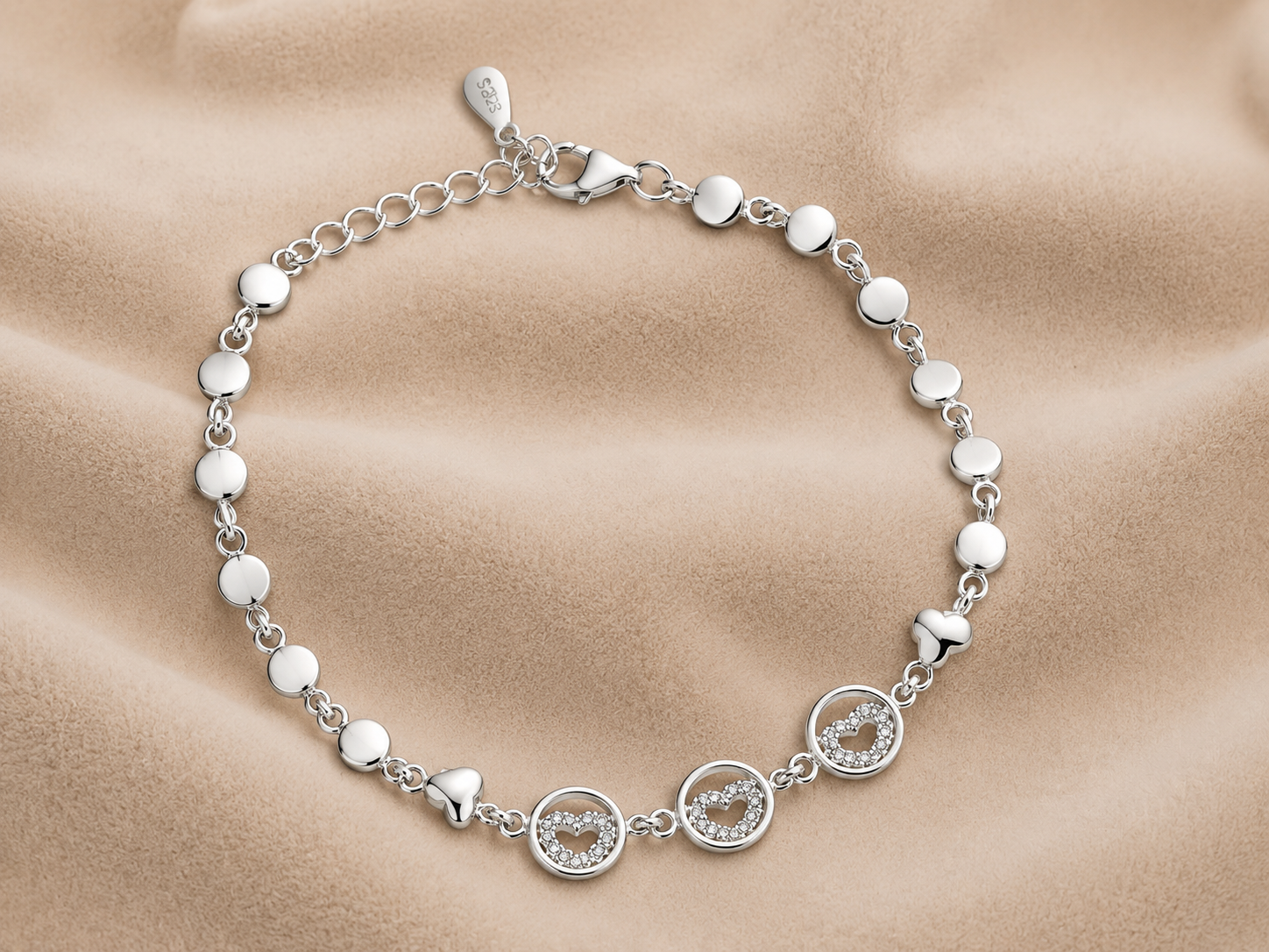 CHAKRA LOBVE 925 STERLING SILVER BRACELET