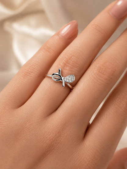 INFINITY KNOT 925 SILVER RING