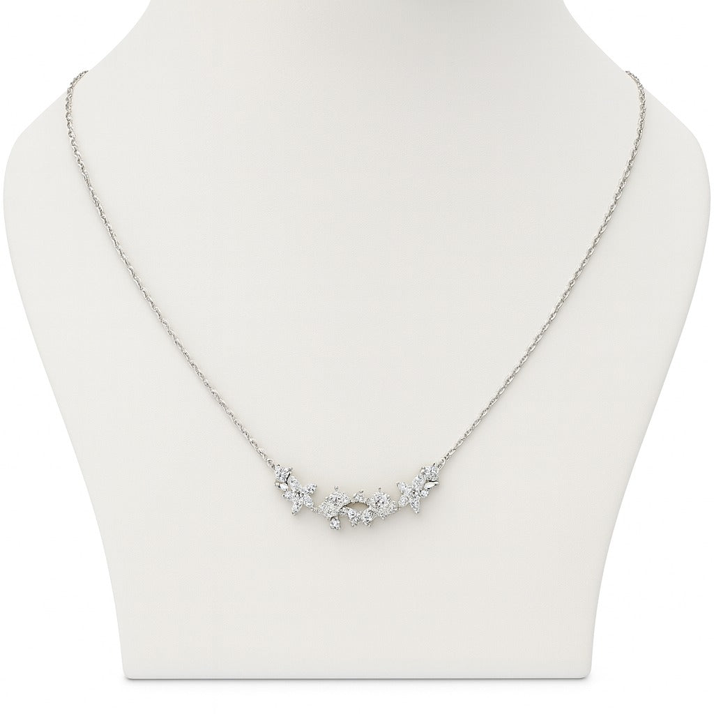 Iyamy Silver Necklace – Jasmine Design