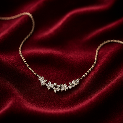 Iyamy Silver Necklace – Jasmine Design