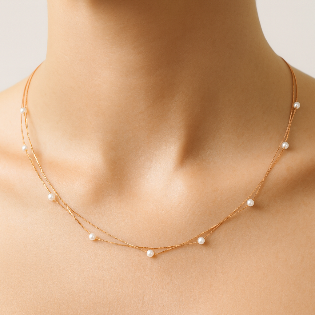 Iyamy Silver Necklace – Slim Minimal Design