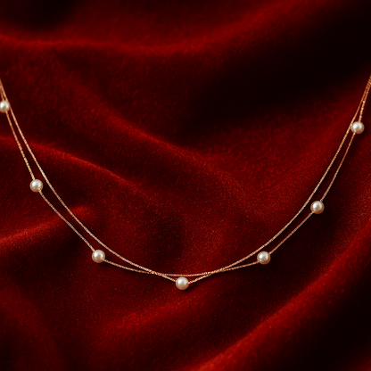 Iyamy Silver Necklace – Slim Minimal Design