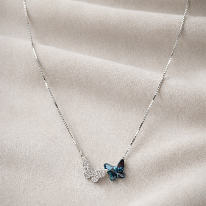Iyamy Silver Necklace – Butterfly Pendant