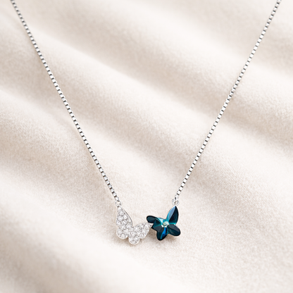 Iyamy Silver Necklace – Butterfly Pendant