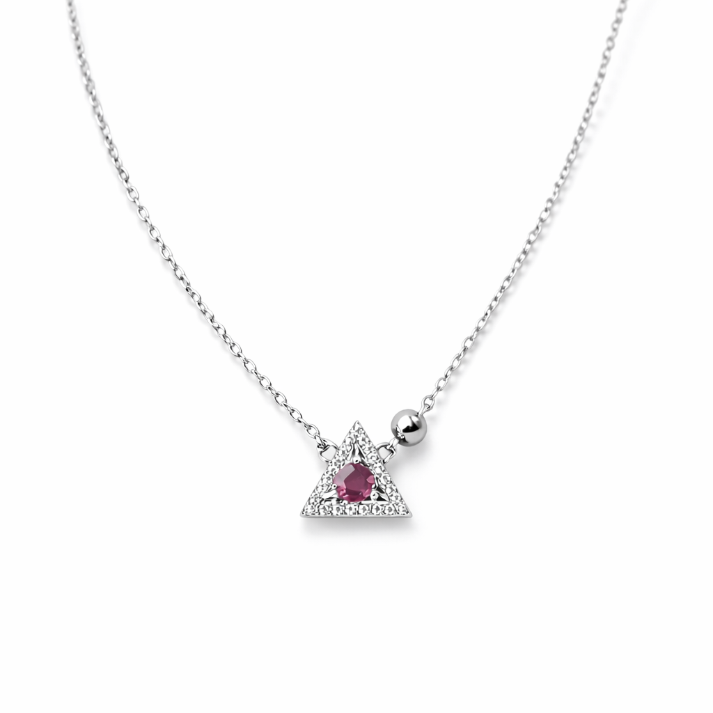 Iyamy Silver Trident Necklace
