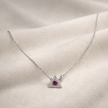 Iyamy Silver Trident Necklace
